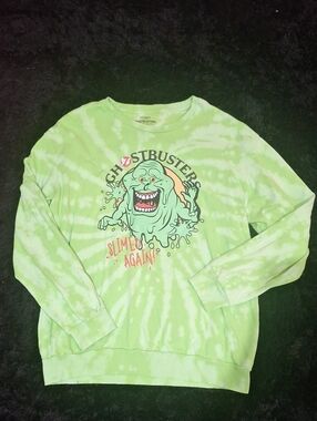 Hybrid & company Kids' Green Tie-Dye Ghostbusters Sweatshirt